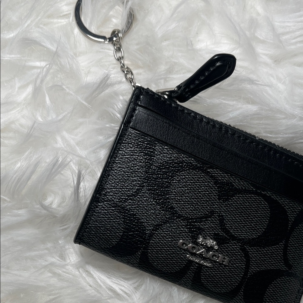 Coach Black Key & Card Holder